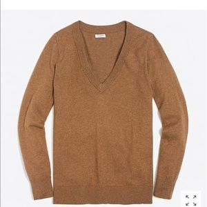 J. Crew Factory Cotton V-Neck Sweater